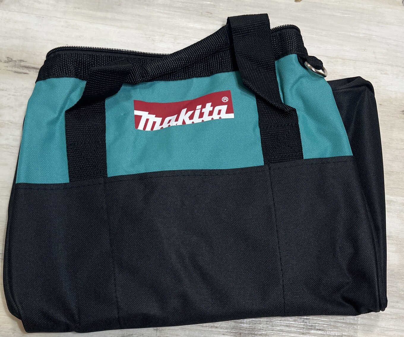 Makita Contractors Tool Bag 14”x8.5” x 11” W/ 8 Outside Pockets & Shoulder Strap