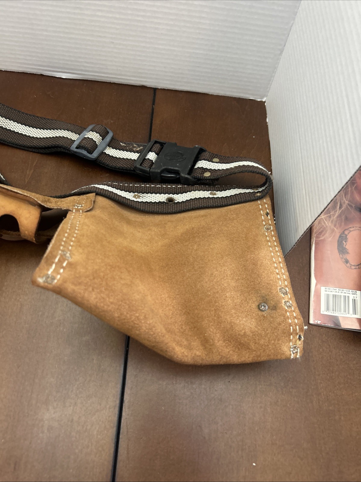 Nicholas Heavy Split Cowhide Leather Tool Belt Handyman Pouch Carpenter USA