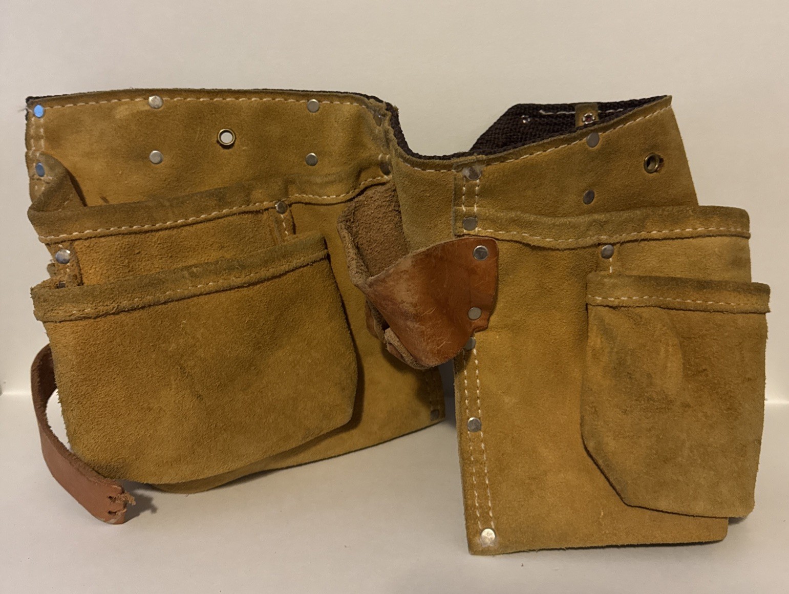 McGuire-Nicholas Carpenter Apron Heavy Split Cowhide Leather Tool Belt # 490X