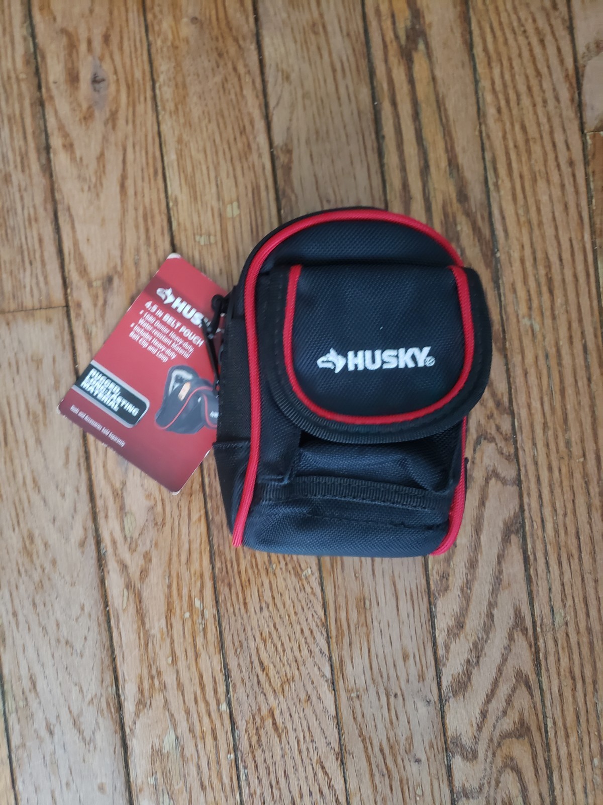 Husky 4.5 in. Belt Pouch 1680 Denier Heavy Duty, Water Resistant Material 570971
