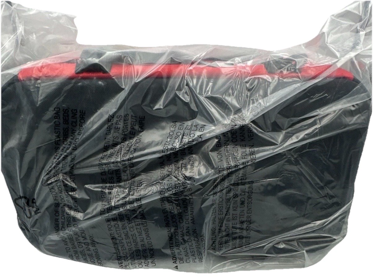 Milwaukee Red Black Fabric Tool Bag with Handle