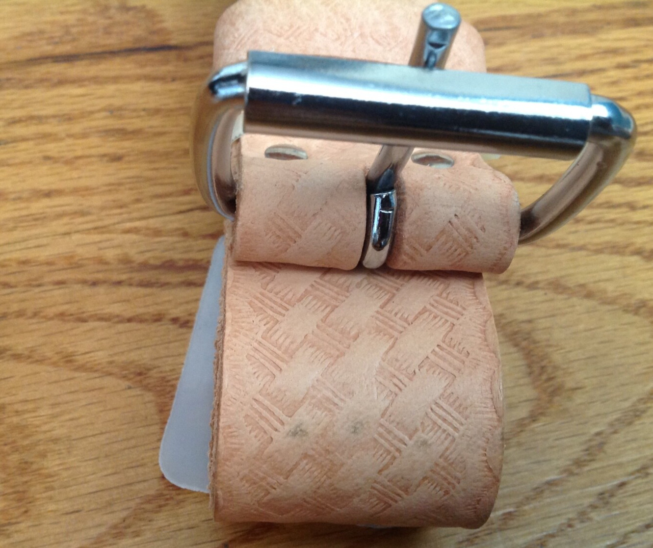 BUCKET BOSS CLASSIC SADDLE LEATHER STEEL BUCKLE TOOL BELT 55133 MENS SIZE LARGE