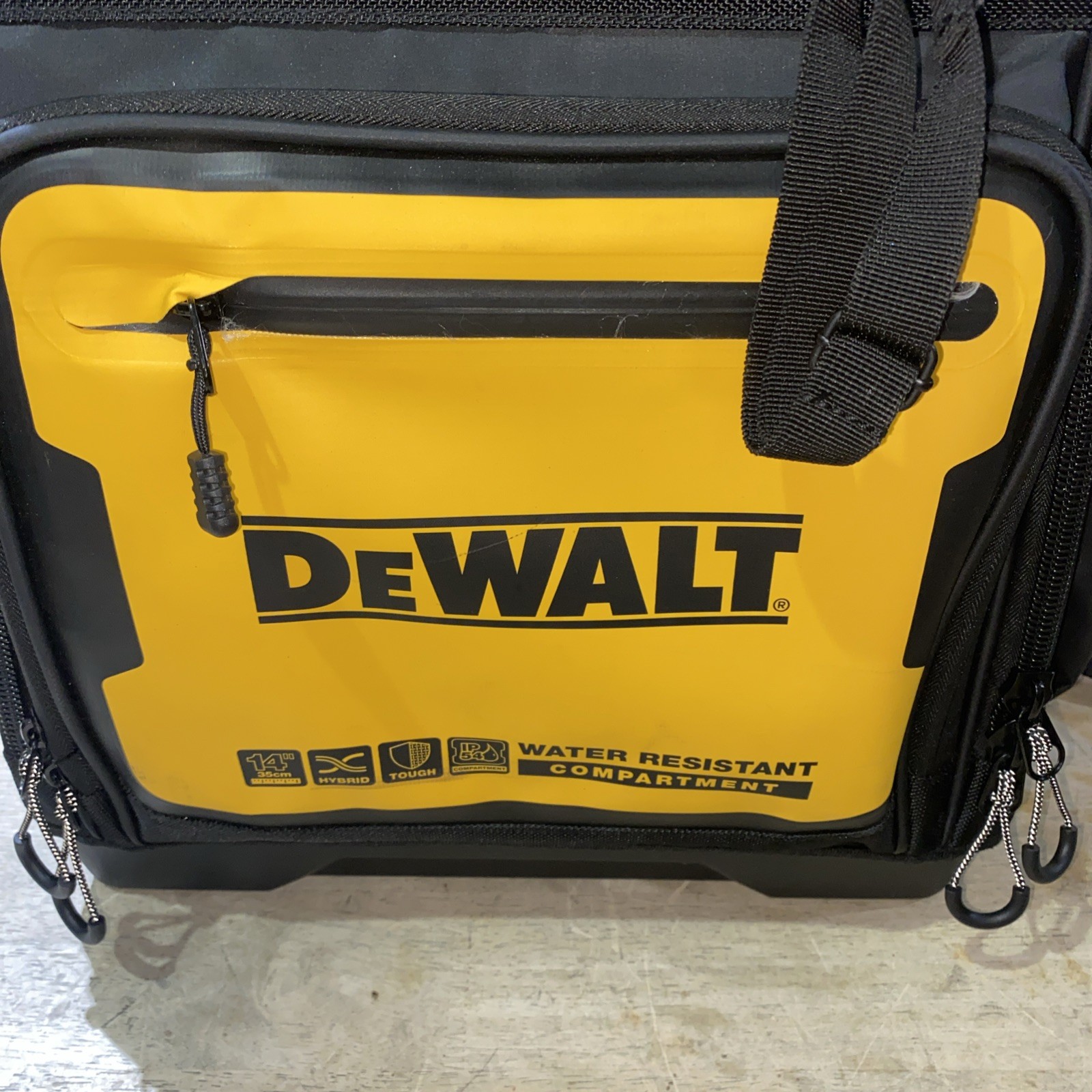 DeWALT PRO Durable Denier Fabric Backpack DWST560102 w/ 43 Pockets, Water Rest