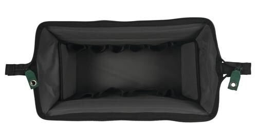 24″ Black Polyester 41 Pocket Loops Tool Bag Nickel Plated Jobsite Gear Storage