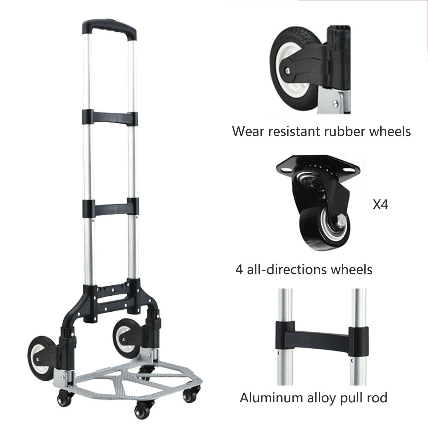 Rolling Tool Bag with Wheels – Aluminum Alloy Trolley for Electrician & HVAC