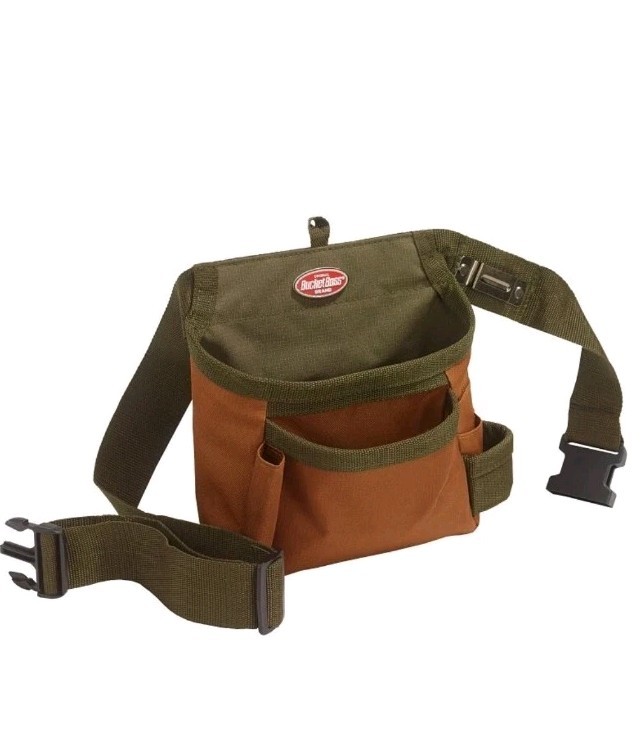 NEW Bucket Boss 50300 Handyman’s Holster Belt, 5 Pockets. Quick Release Belt.