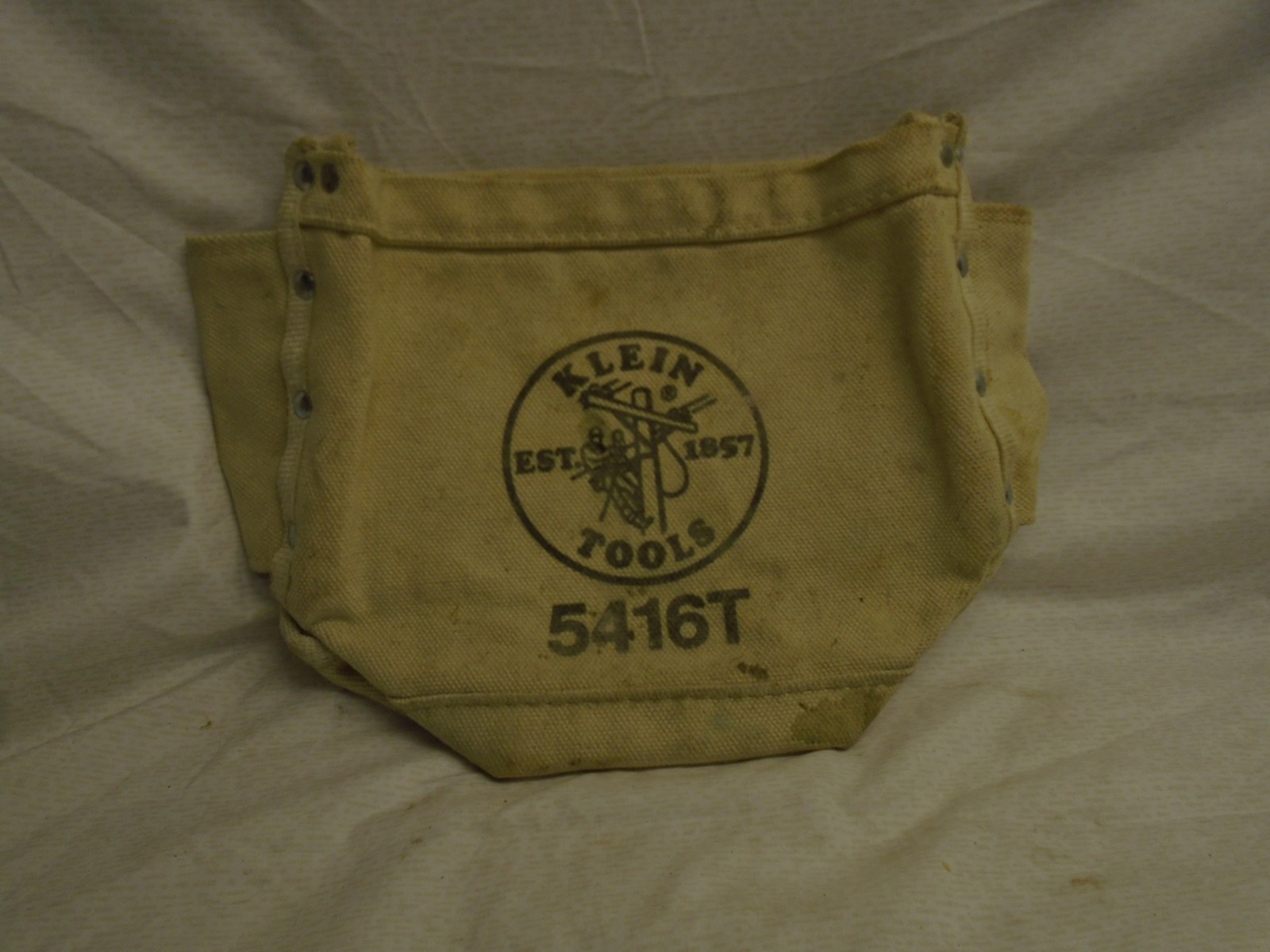 KLEIN TOOLS 5416T TOOL BAG BULL PIN BOLT POUCH CANVAS IRON WORKER