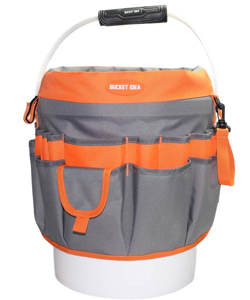 Bucket Idea Bucket Tool Organizer With 35 Pockets Fits to 3.5-5 Gallon Bucket…