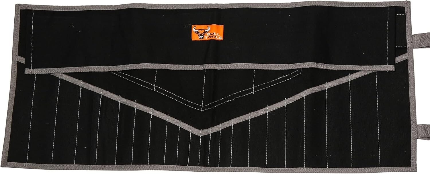 26-Pocket Handcrafted Waterproof Tool Bag – Black Heavyweight Duck Canvas