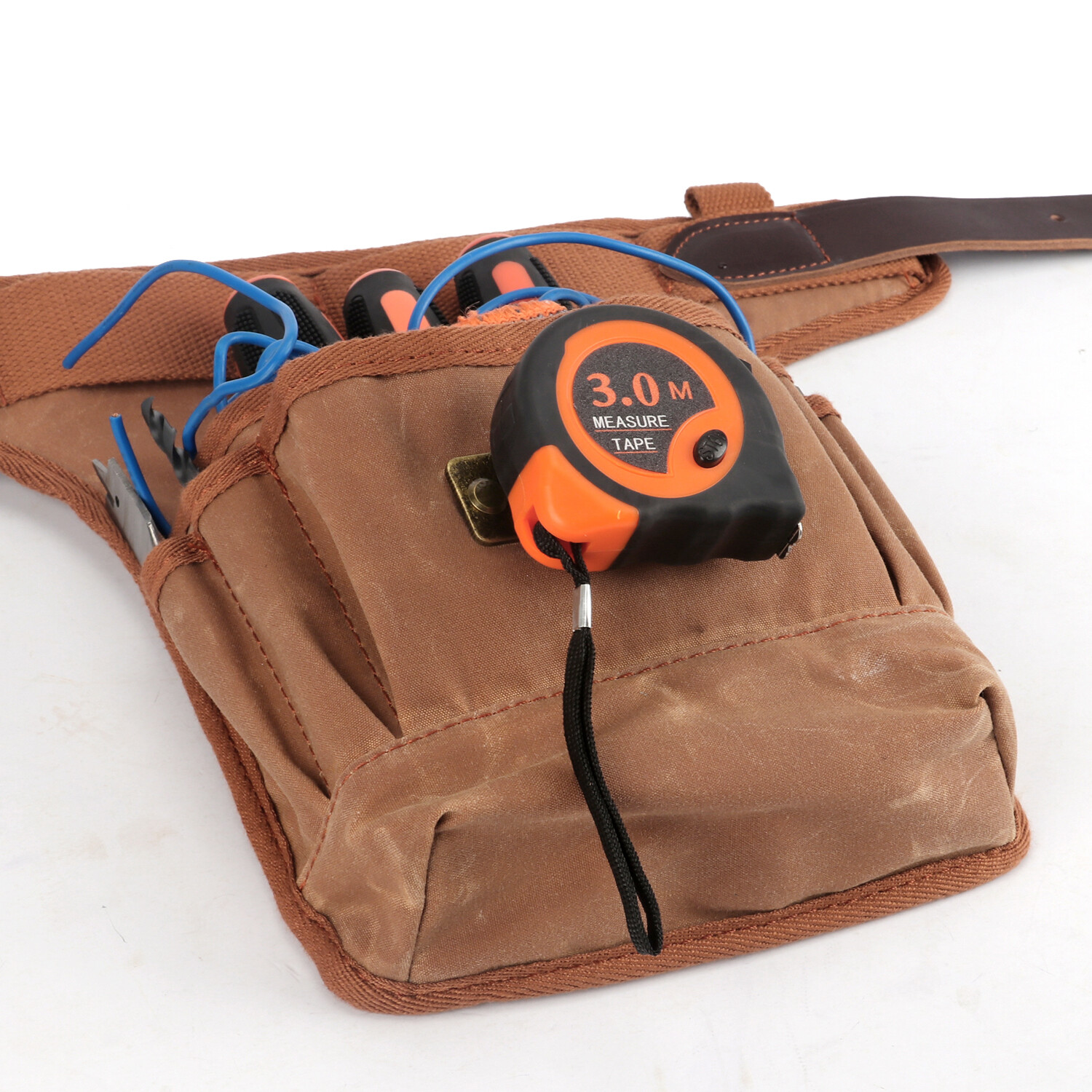 TOURBON Work Tool Belt Suspender Drill Pouch Electricians Carpenter Harness Vest
