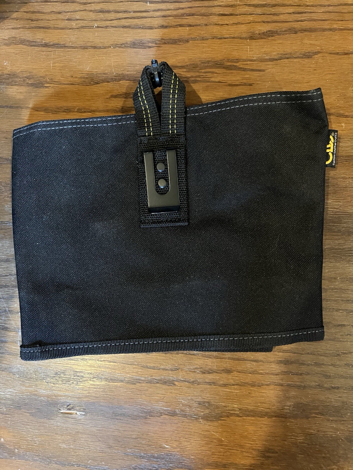 CLC 1540 Large Black Fabric Tool Bag w/ Belt Clip, DRAWSTRING BAG COMBO
