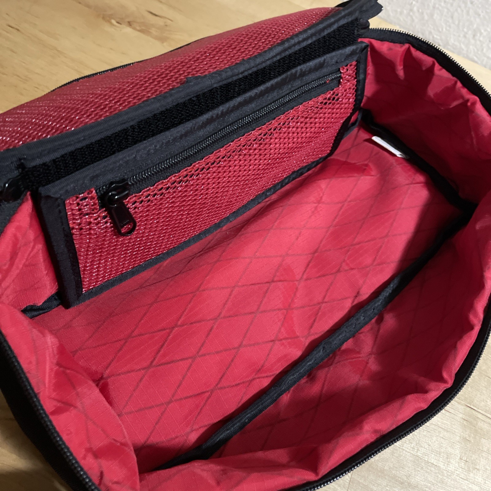 Rough Enough 12″ Small Tool Bag Pouch Box Travel Toiletry Handle Cordura Black