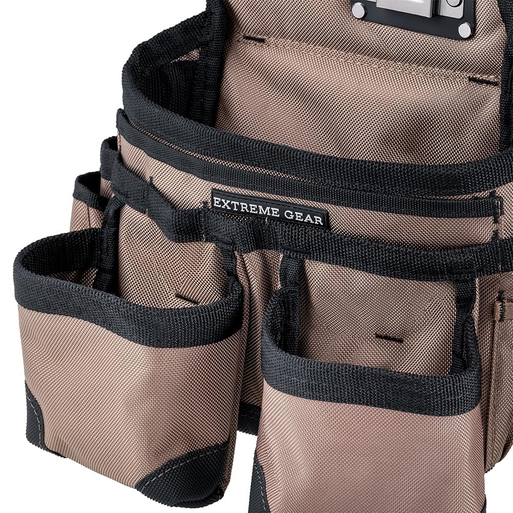 Bucket Boss 3 Bag Tool Bag Set Suspenders In Tan 55185-Tn Tan