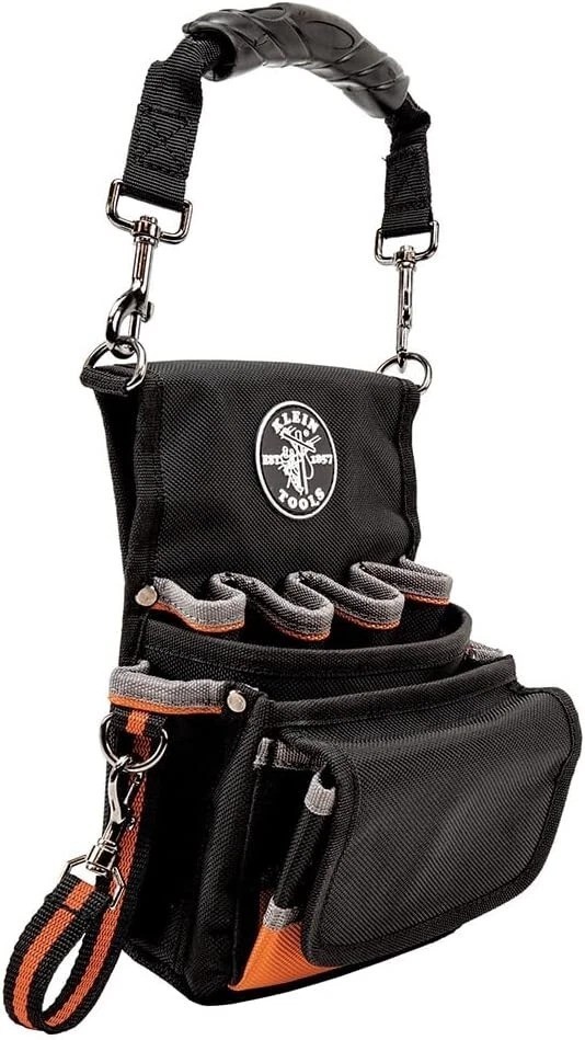 Versatile 9-Pocket Tool Organizer with Shoulder Strap for Hands-Free Carry