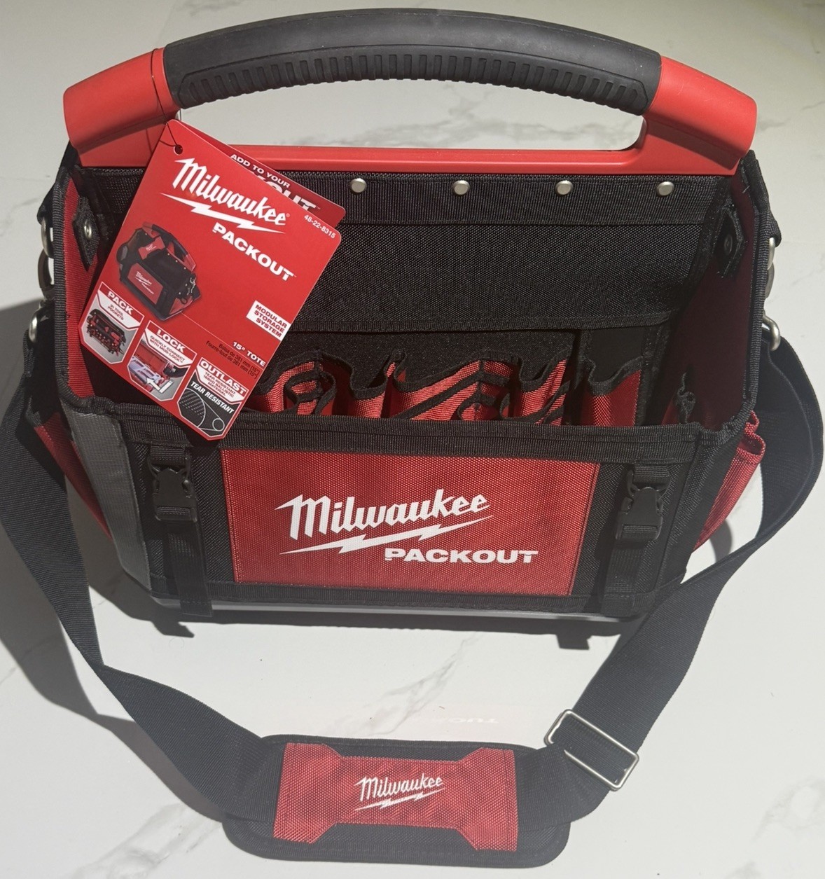 Milwaukee 15 In. Packout Tote Bag 48-22-8315 New