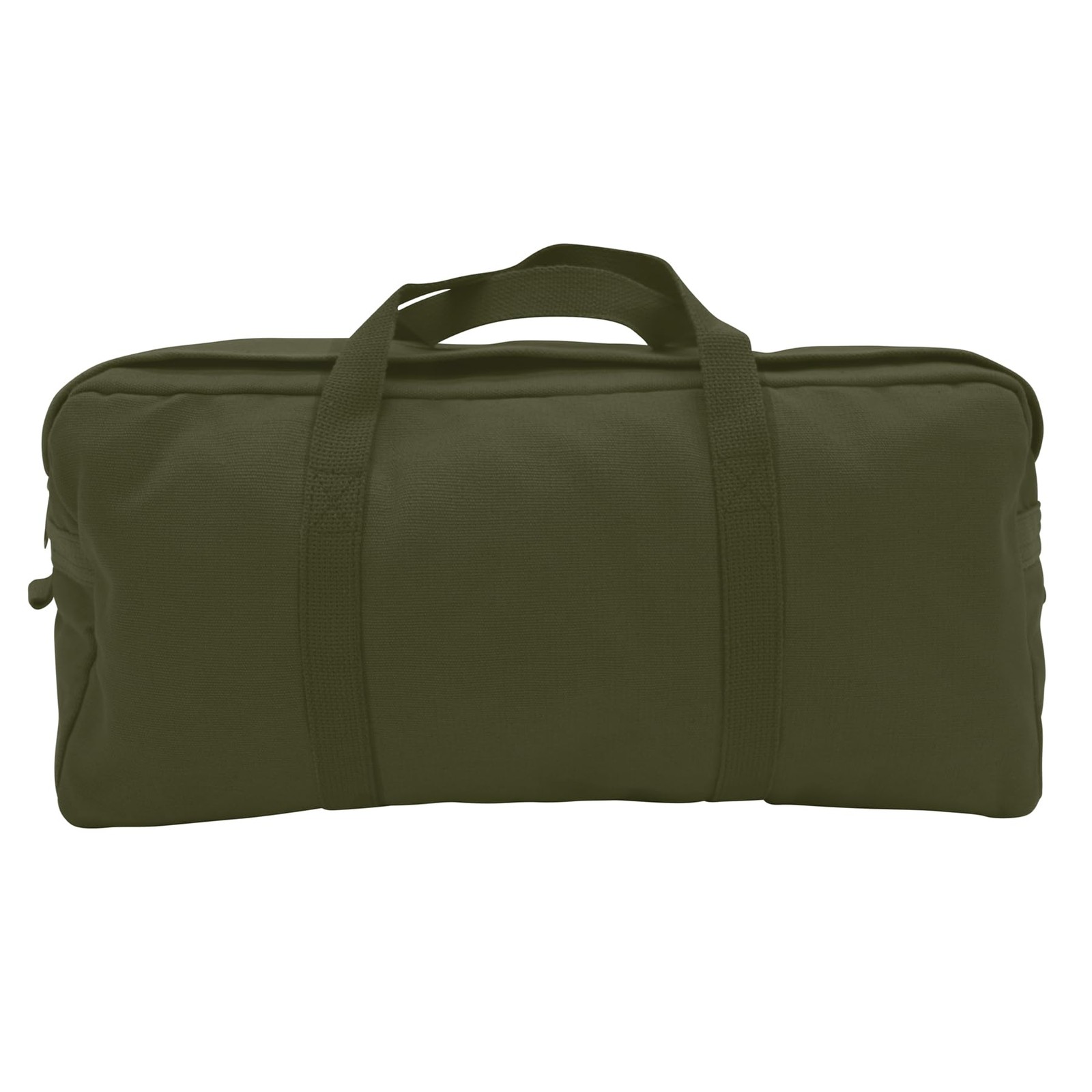 Rothco Canvas Tanker Style Tool Bag – Heavy-Duty 19″ x 9″ x 6″, Green