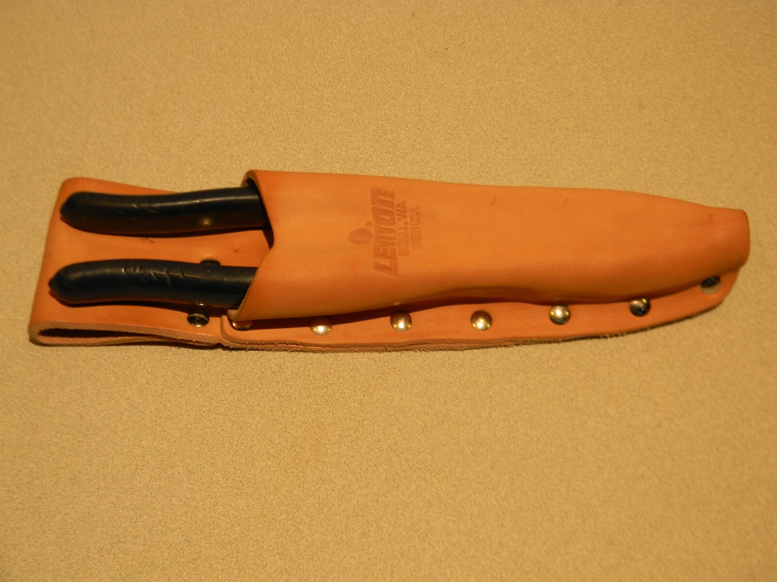 Leviton Top Grain Leather Nines Pliers Tool Holder Holster 7″ Pouch Made in USA
