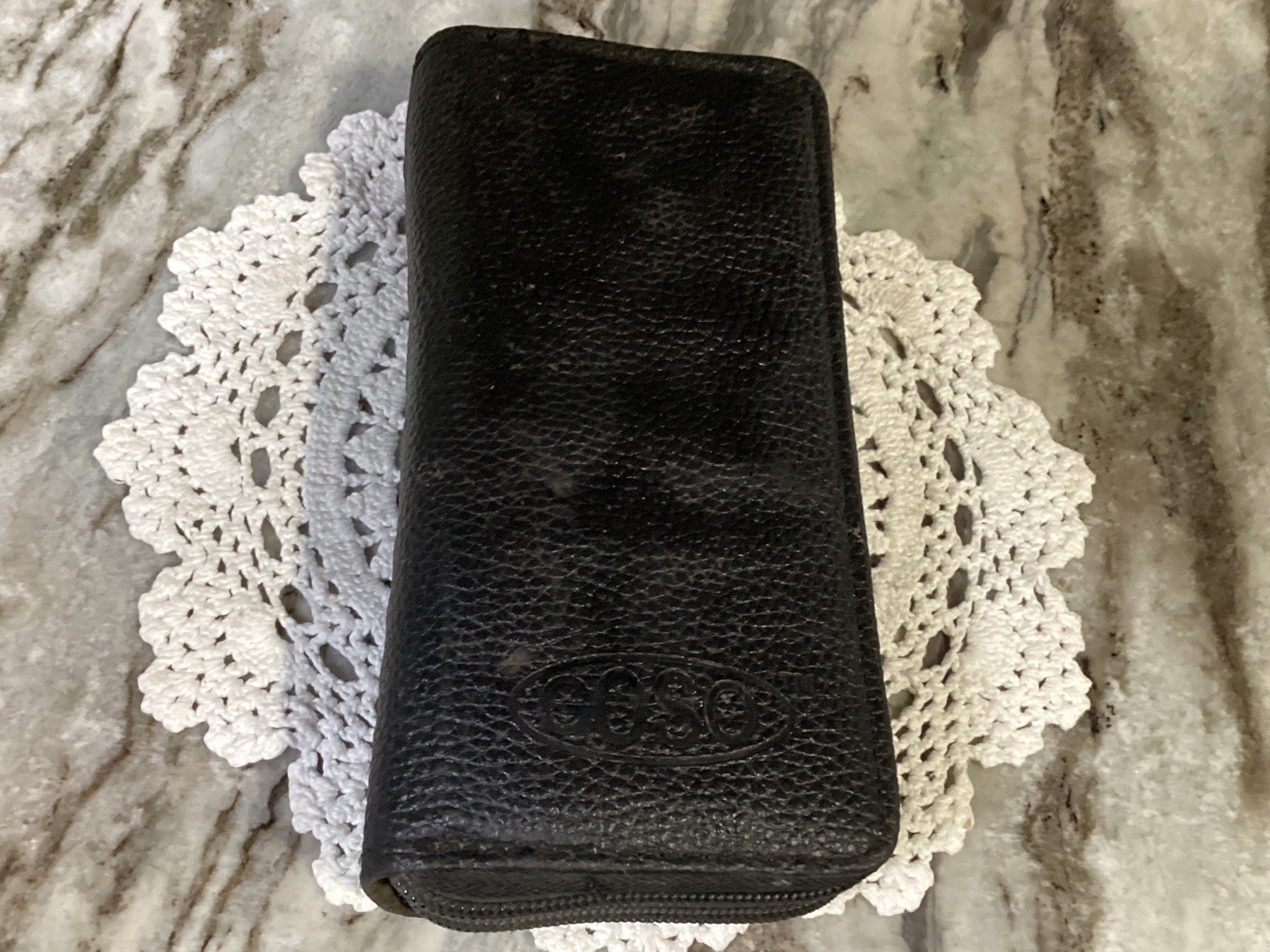 VTG Zipped Vinyl Tool Pouch 7.5”x3.5”x2” With 2 Zipped Compartments