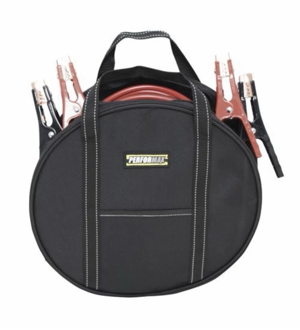 Heavy Duty Cable Bag with Easy Carry Handle Battery Jumper Power Cord Storage +