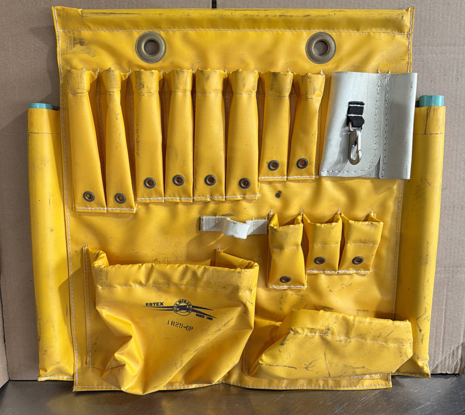 ESTEX 1829-DP Aerial Tool Apron Vinyl Coated Nylon and Canvas Used Surplus