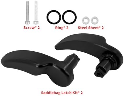 Saddlebag Latch Saddle Bag Lifters Gloss Black Kit Fit For Harley Touring Street