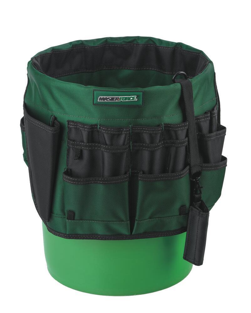 Bucket Organizer Fits 5 Gallon 32 Pocket 14″ Tool Bag 1680 Denier Heavy Duty