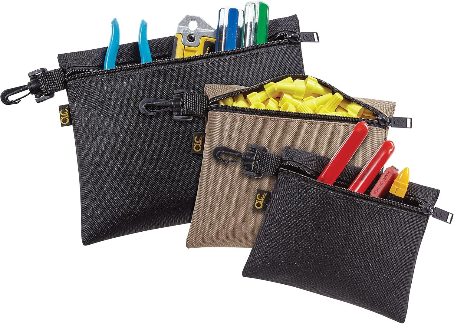 Durable Multi-Purpose Clip-on Zipper Bags – Organize Tools & Parts Efficiently