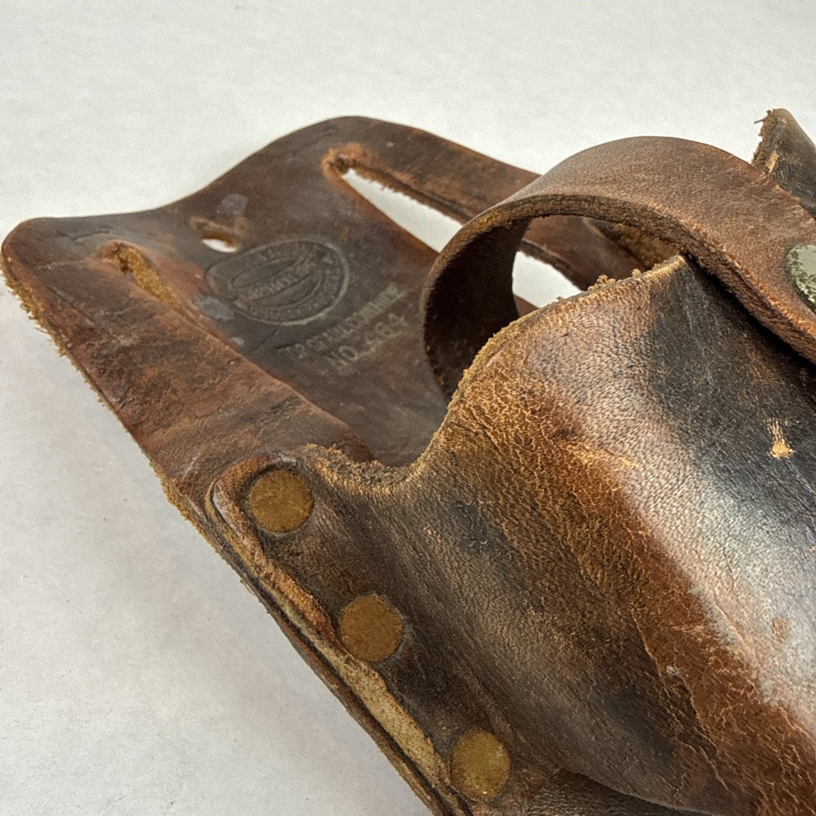 Nicholas Leather Cowhide 464 Large Tape Measure Pouch Holder Tool Belt Accessory