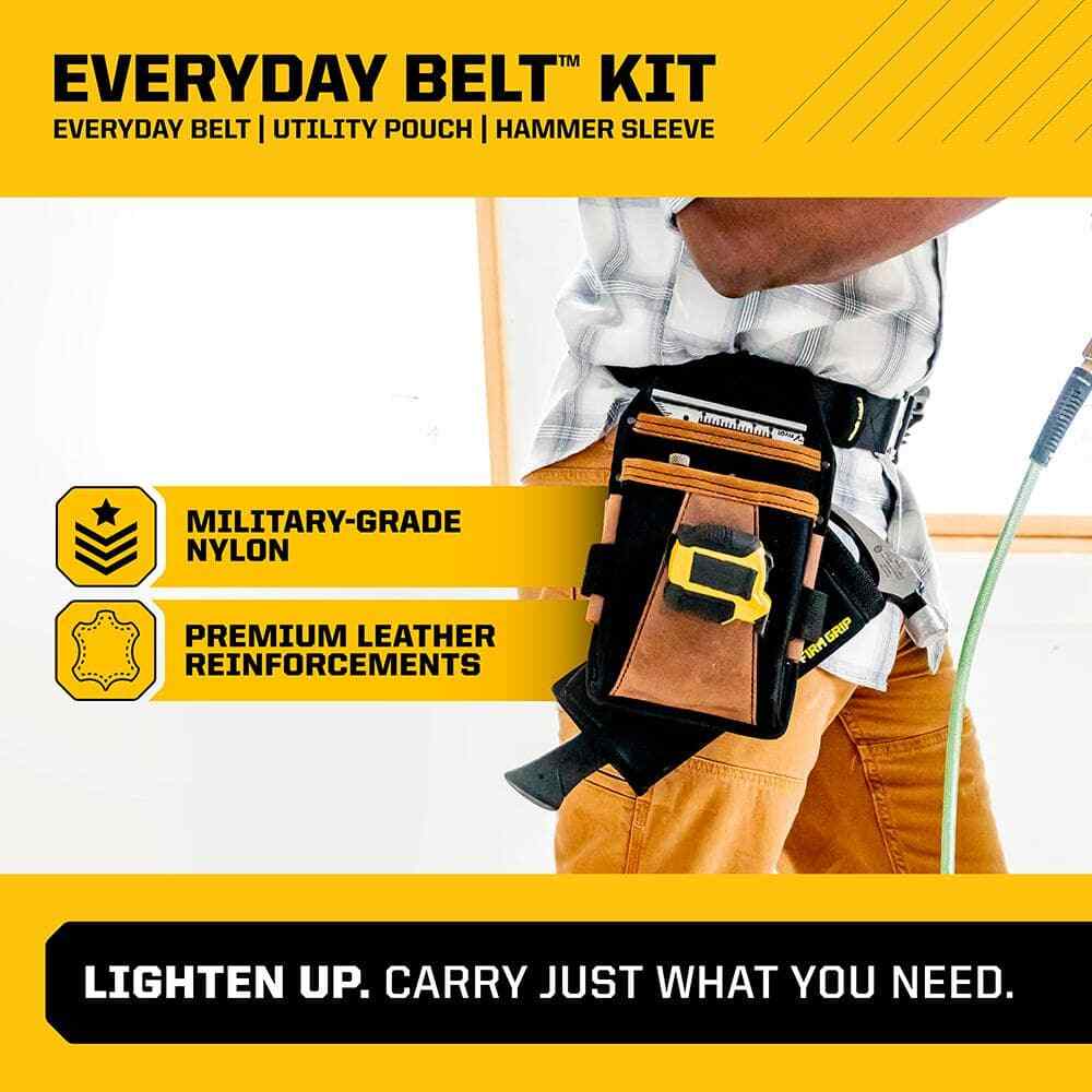 FIRM GRIP Build-A-Rig Everyday Belt Kit (Includes Utility Pouch & Hammer Sleeve)