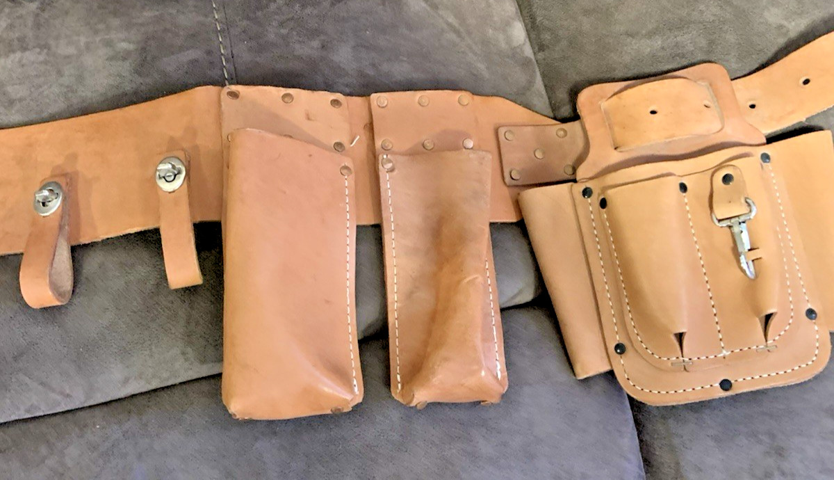 TOOL BELT – BRAND NEW – 100% LEATHER – TOOL HARNESS – SMALL – 40 INCH LENGTH
