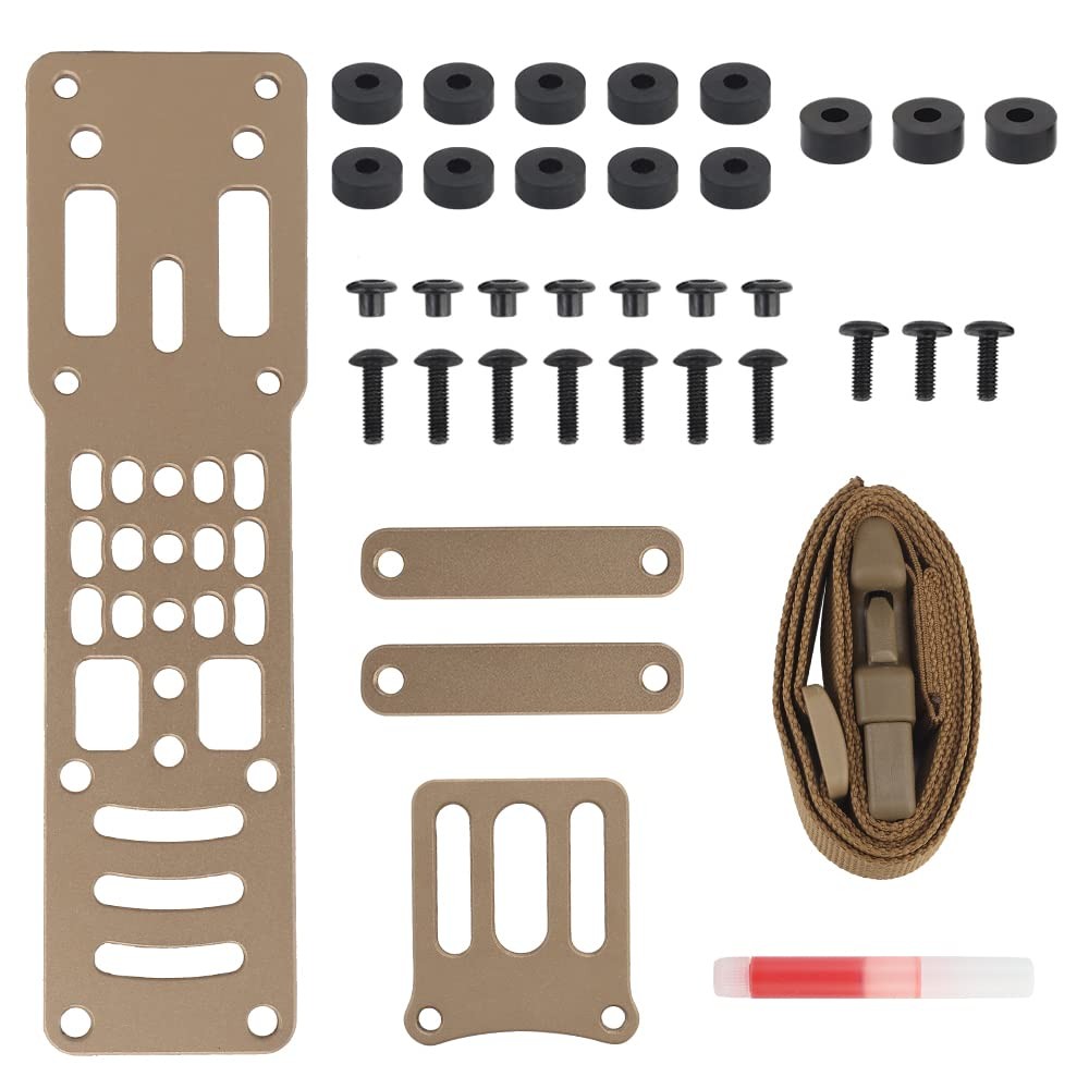 Tactical Sinking Holster Leg Hanging Extension Plate Adjustable Metal Modular…