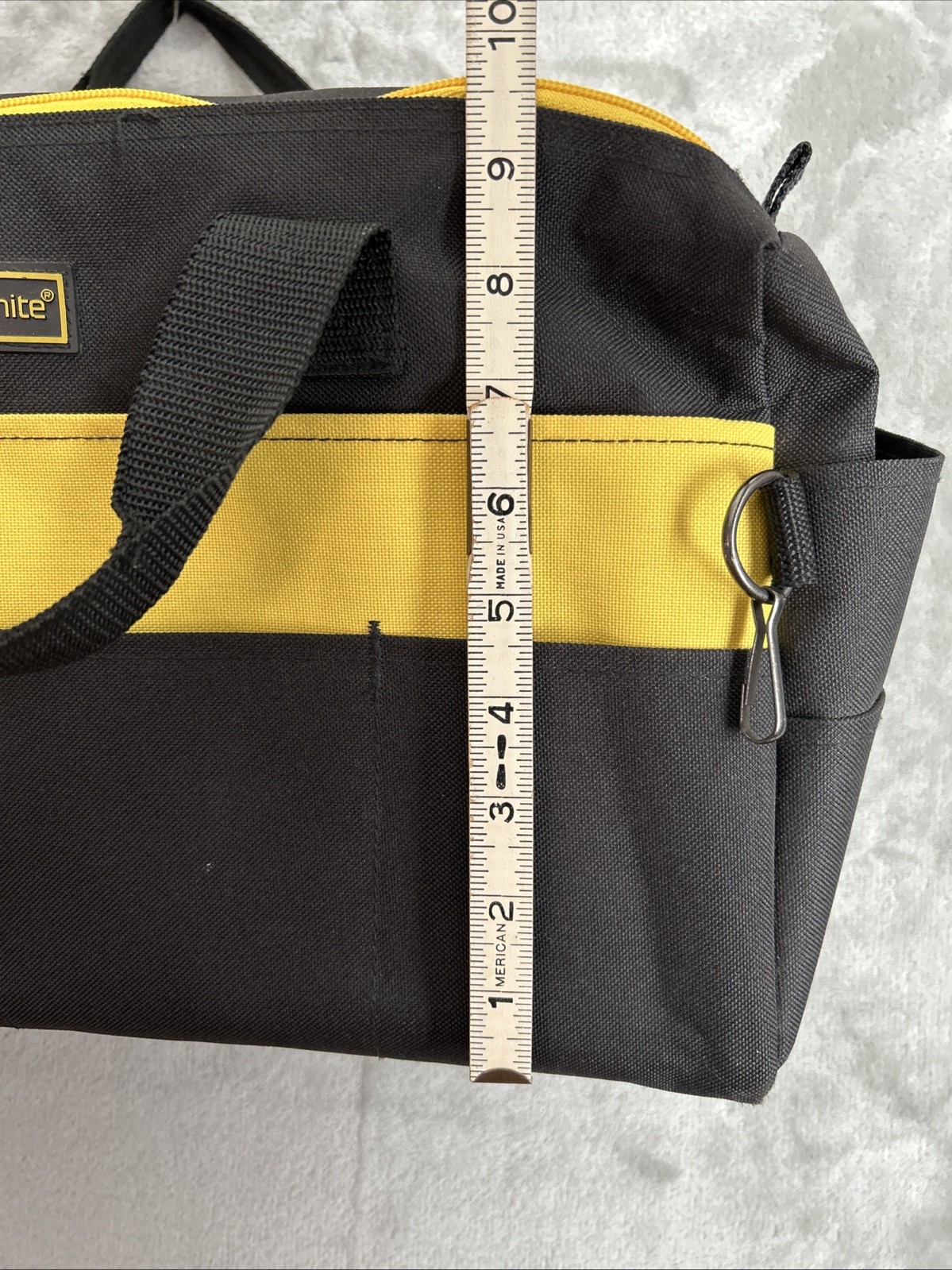 Samsonite Black & Yellow Tool Bag Heavy Duty Canvas Carry Tote