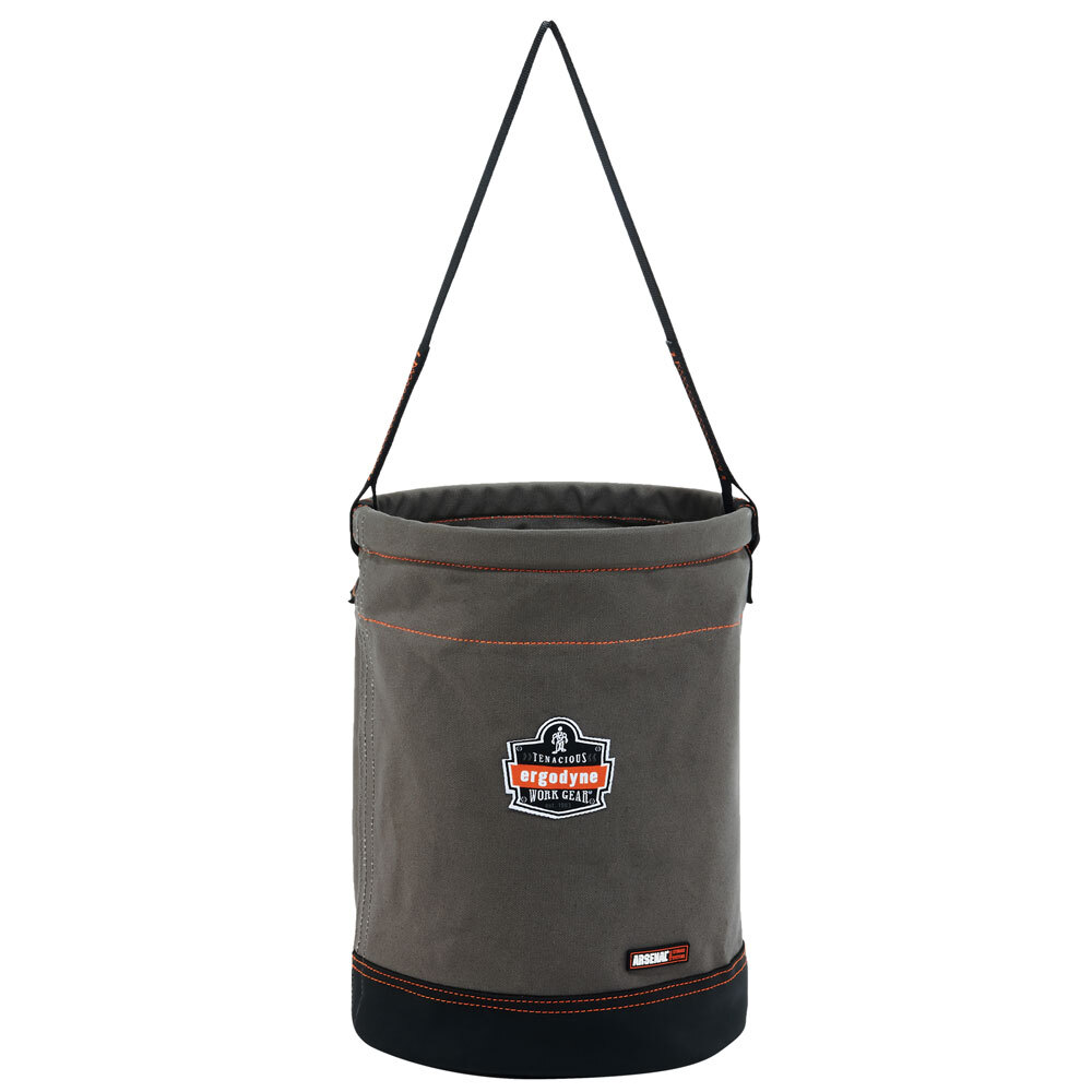 Ergodyne 14930 Arsenal 5930 Web Handle Canvas Hoist Bucket, Gray