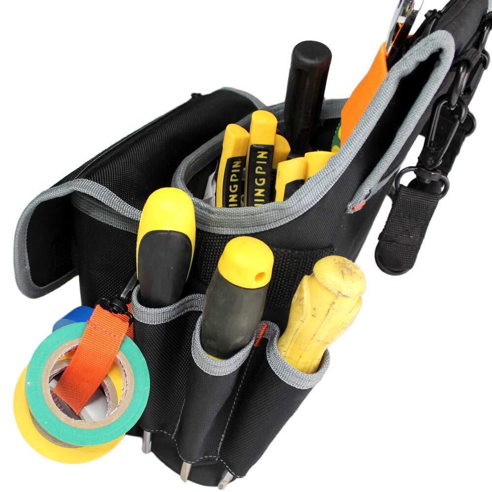 Heavy Duty Tradesman Pro Tool Pouch with Various Sized Pockets and Electrical…