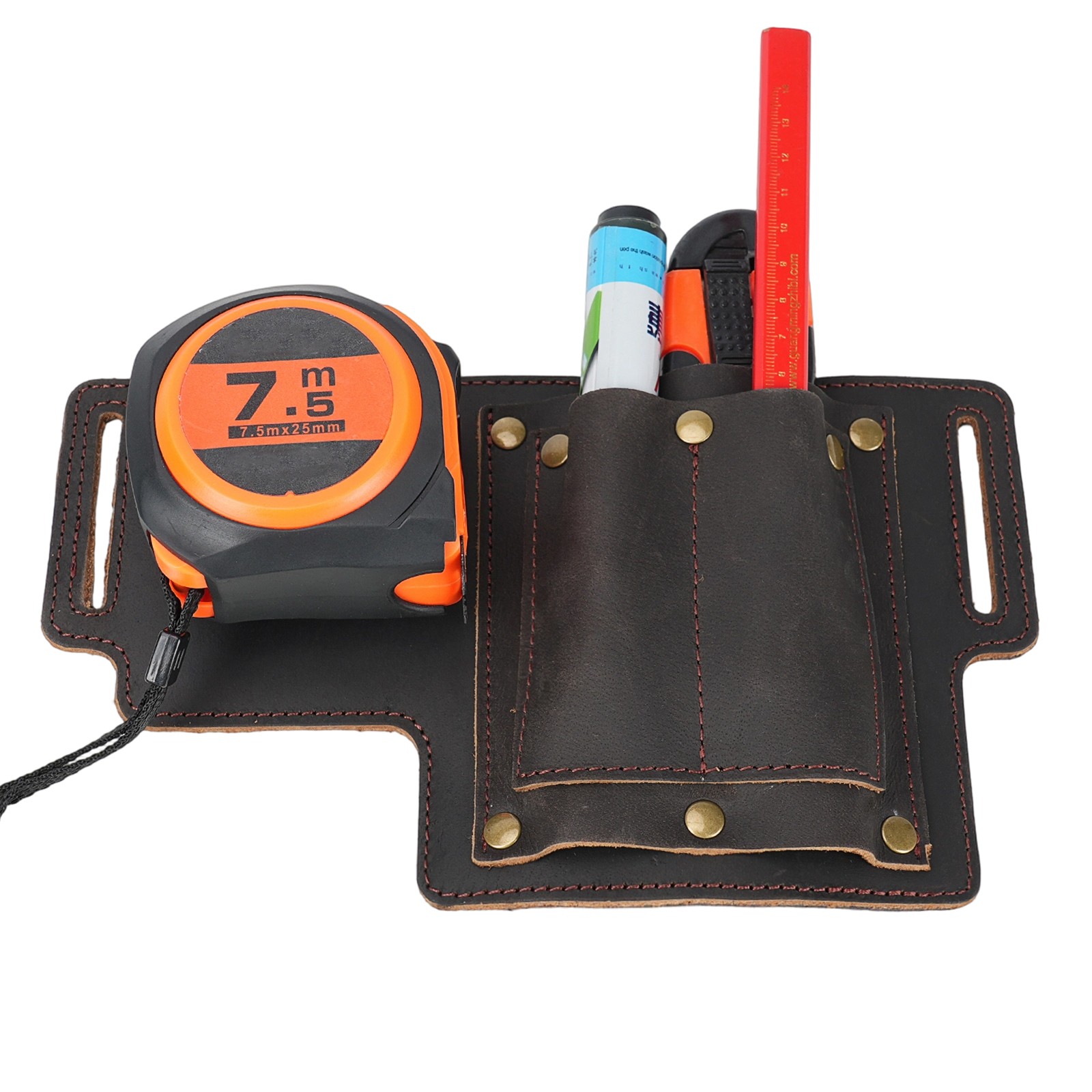 Tourbon Leather 4-in-1 Tool Pouch Electrician Framer Garden Belt Utility Bag