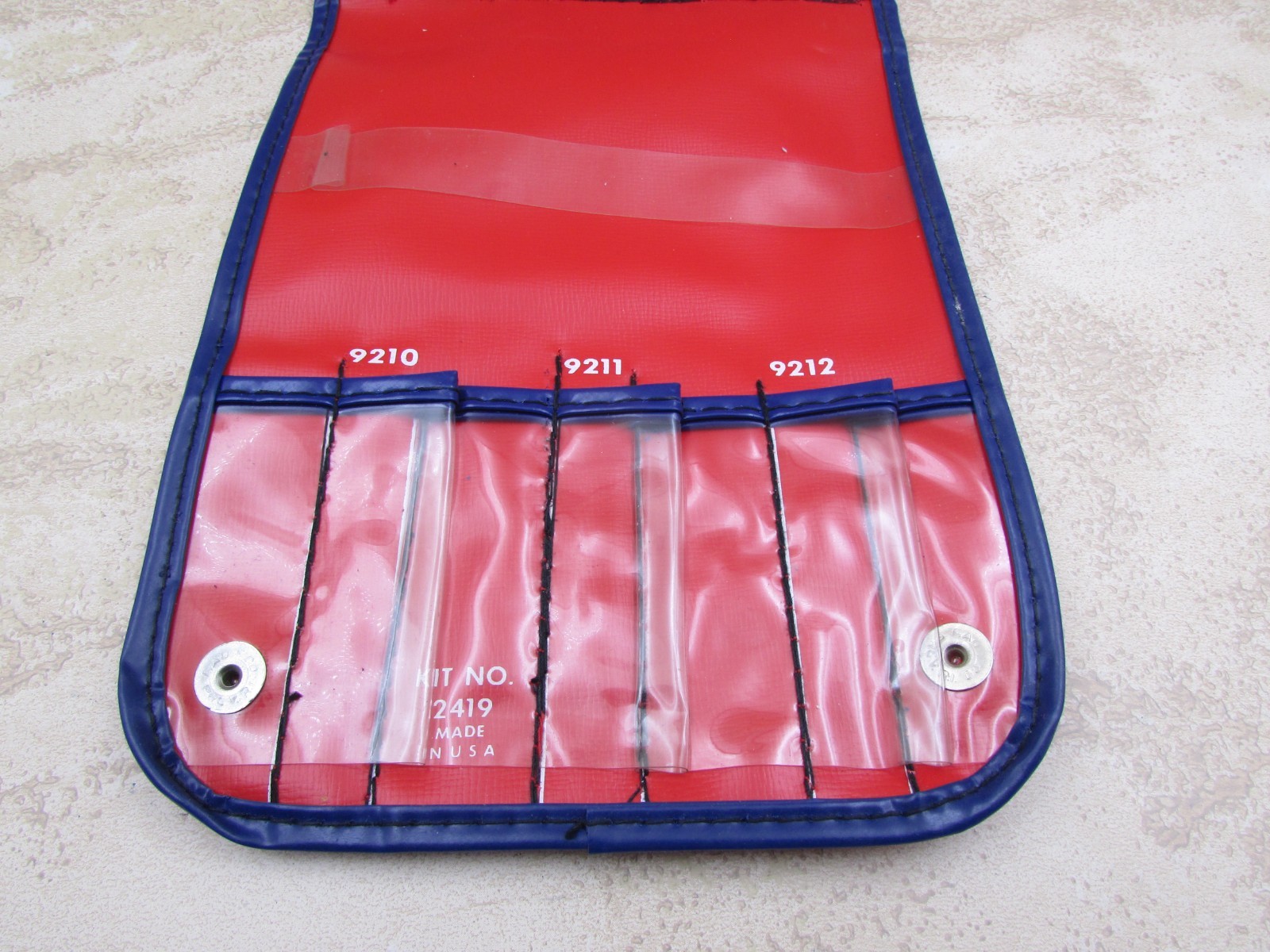 Vintage Proto 2419 Vinyl Pouch For 9200C, 7 PC Nut Driver Set 3/16″ To 3/8″.