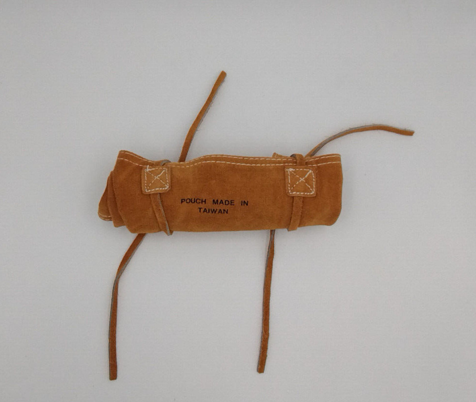 Leather Roll Up Pouch For Drill Bits or Screw Drivers. Ausland Richter. NOS