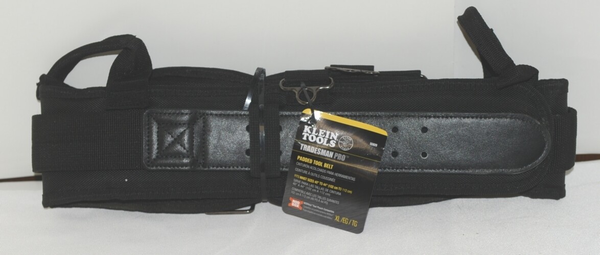 Klein 55920 Tradesman Pro Padded Tool Belt Extra Large Fits 40 to 44 Inch Waist