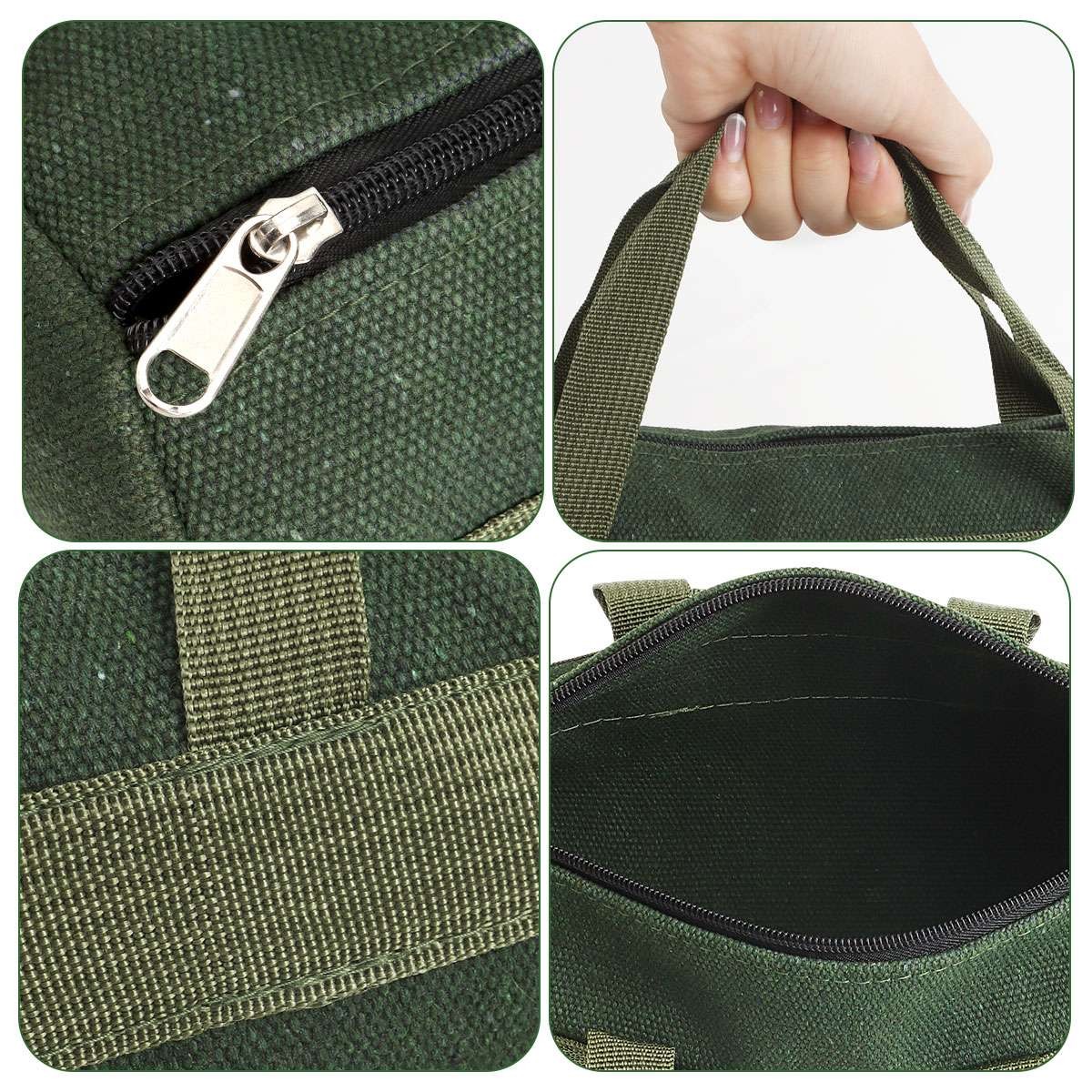 Canvas Tool Bag Heavy Duty Carry Tote Storage Work Utility Mechanic Military Bag
