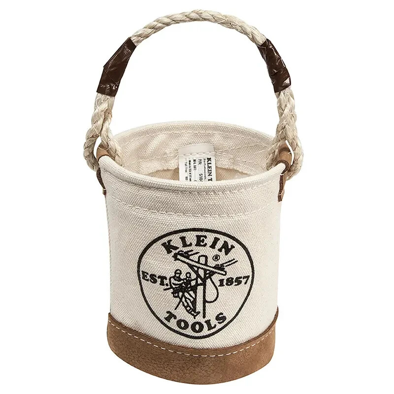 Klein Tools 5104MINI Leather-Bottom Mini Tool Bucket, NEW