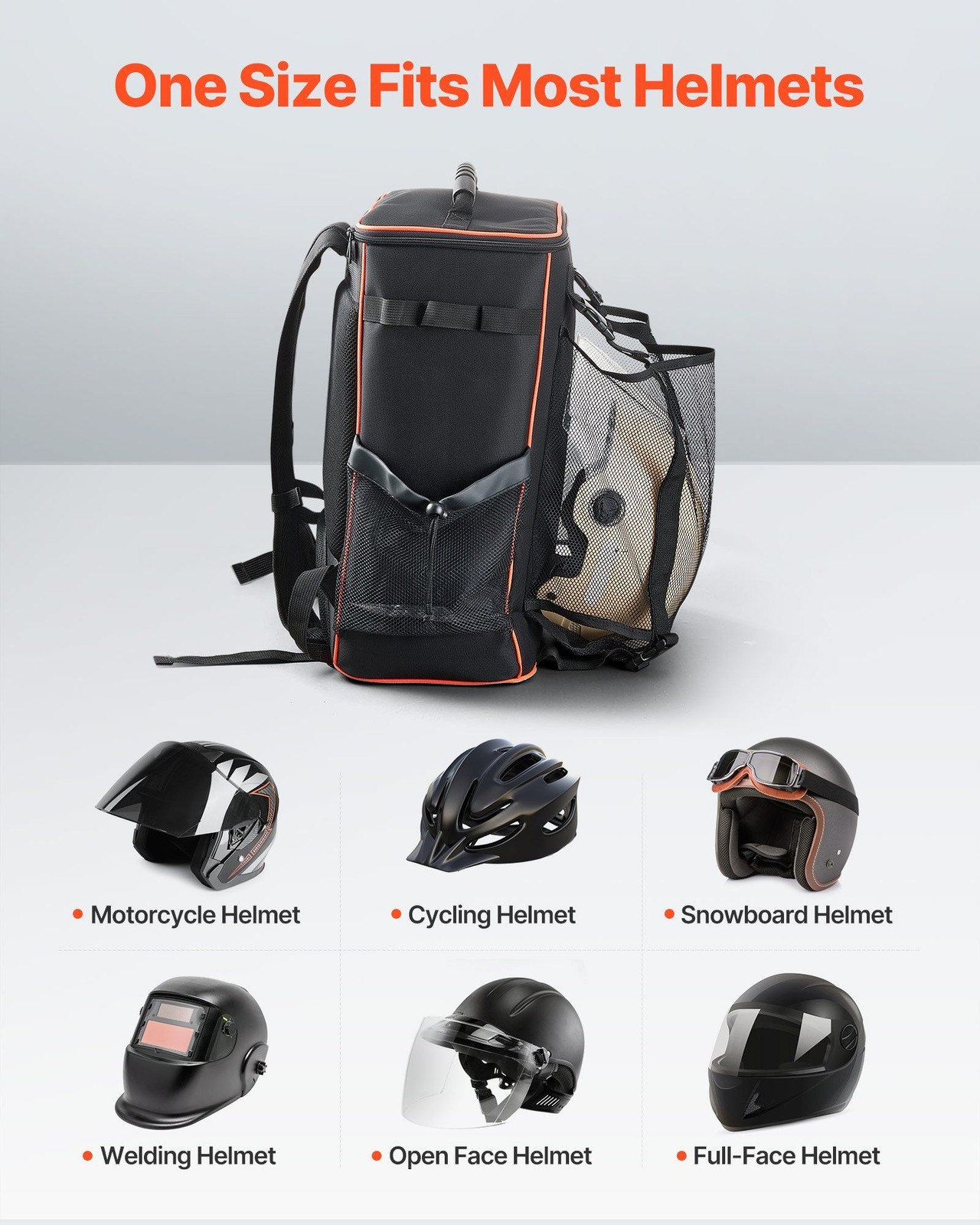 Efficient Welder Backpack 35.6L 600D Polyester Easy Access Pockets & Liner