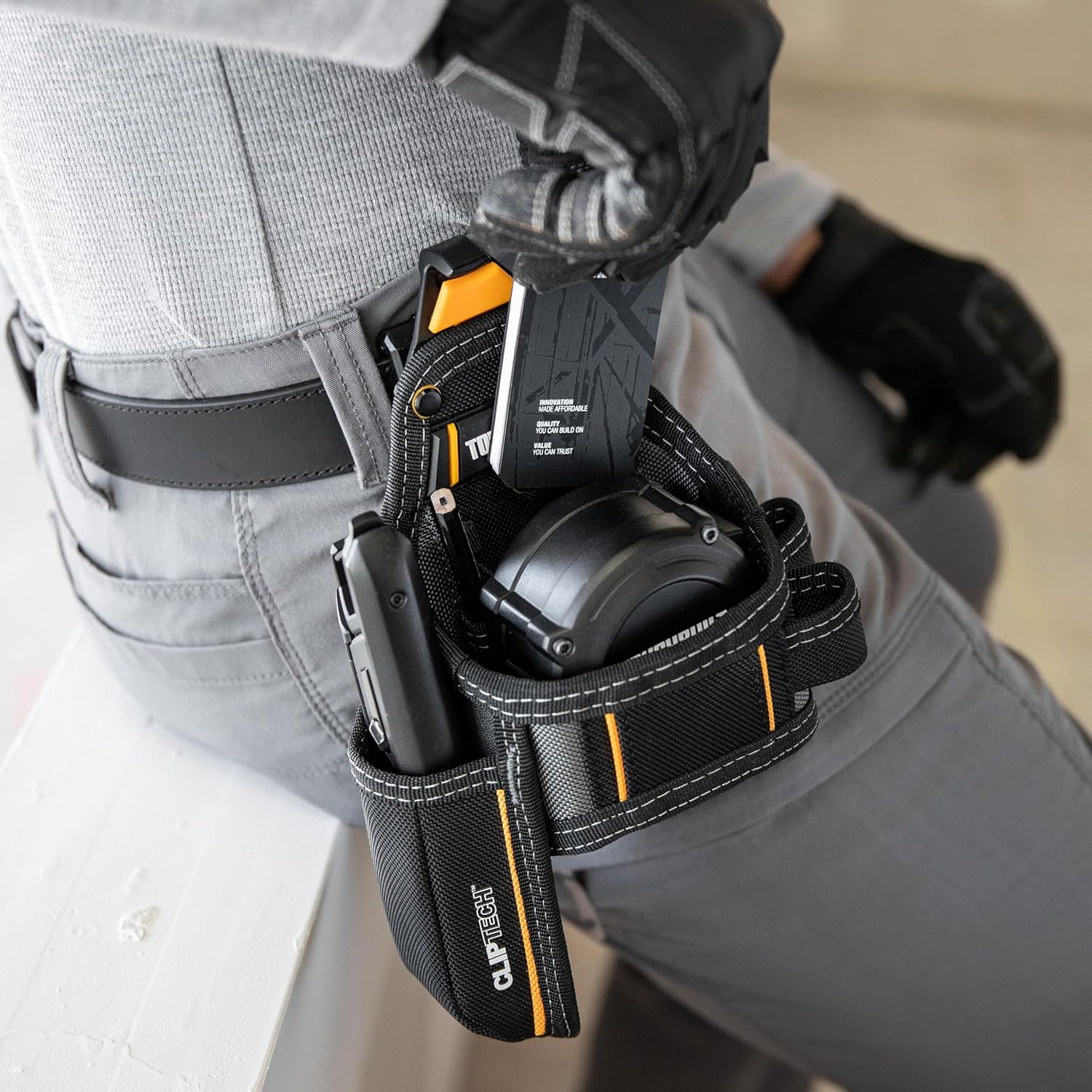 Cliptech Series – Utility Pouch, Heavy-Duty Tool Pouch with Multiple Pockets,