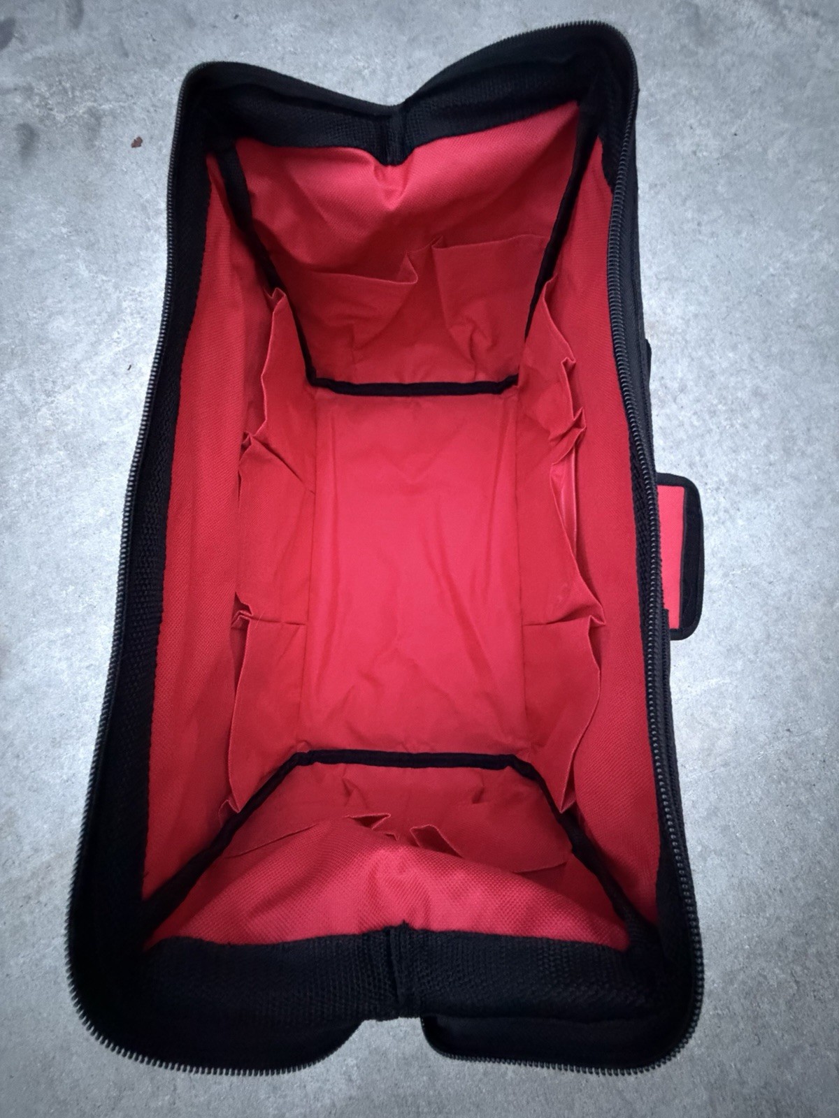 Snap On Tools Large Tool Bag Travel Carry Case Snap-On Racing Tool Red