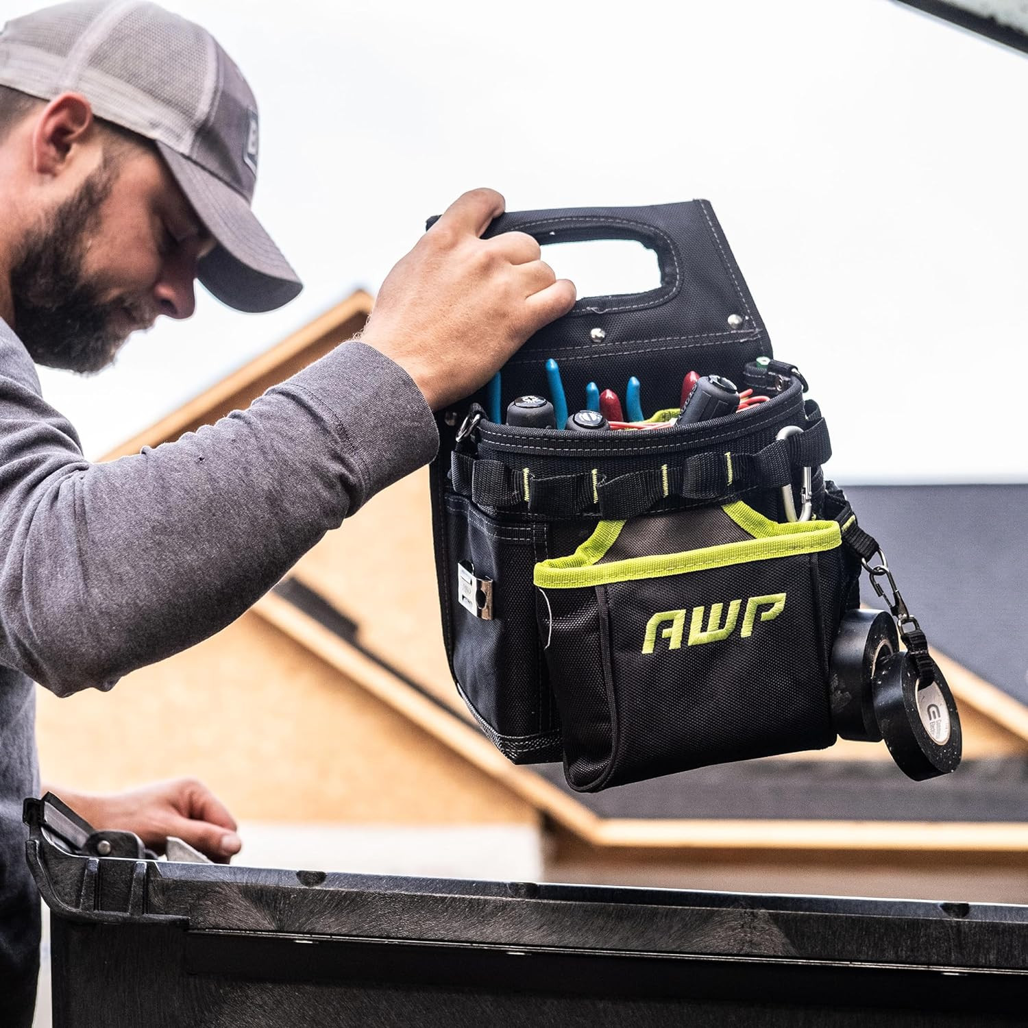 Tool Pouch, Electrician Tool Pouch, Premium, Professional Multi-Pocket Organizer