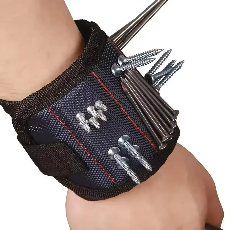 ZEXEF Strong Magnetic Wristband Portable Tool Bag Electrician Adjustable Wrist B