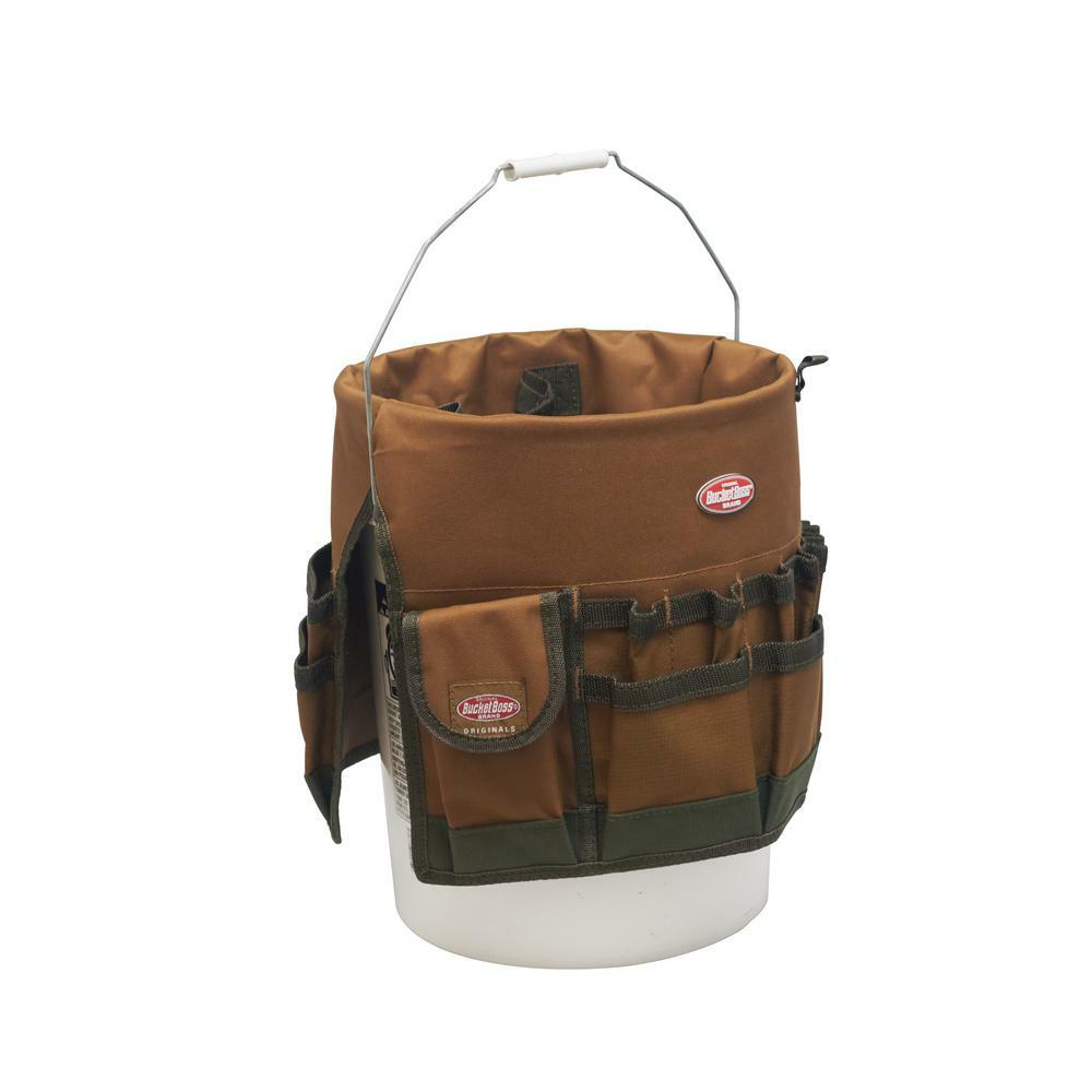 bucket tool organizer bag garden 30 pocket 5 gallon assorted storage work home