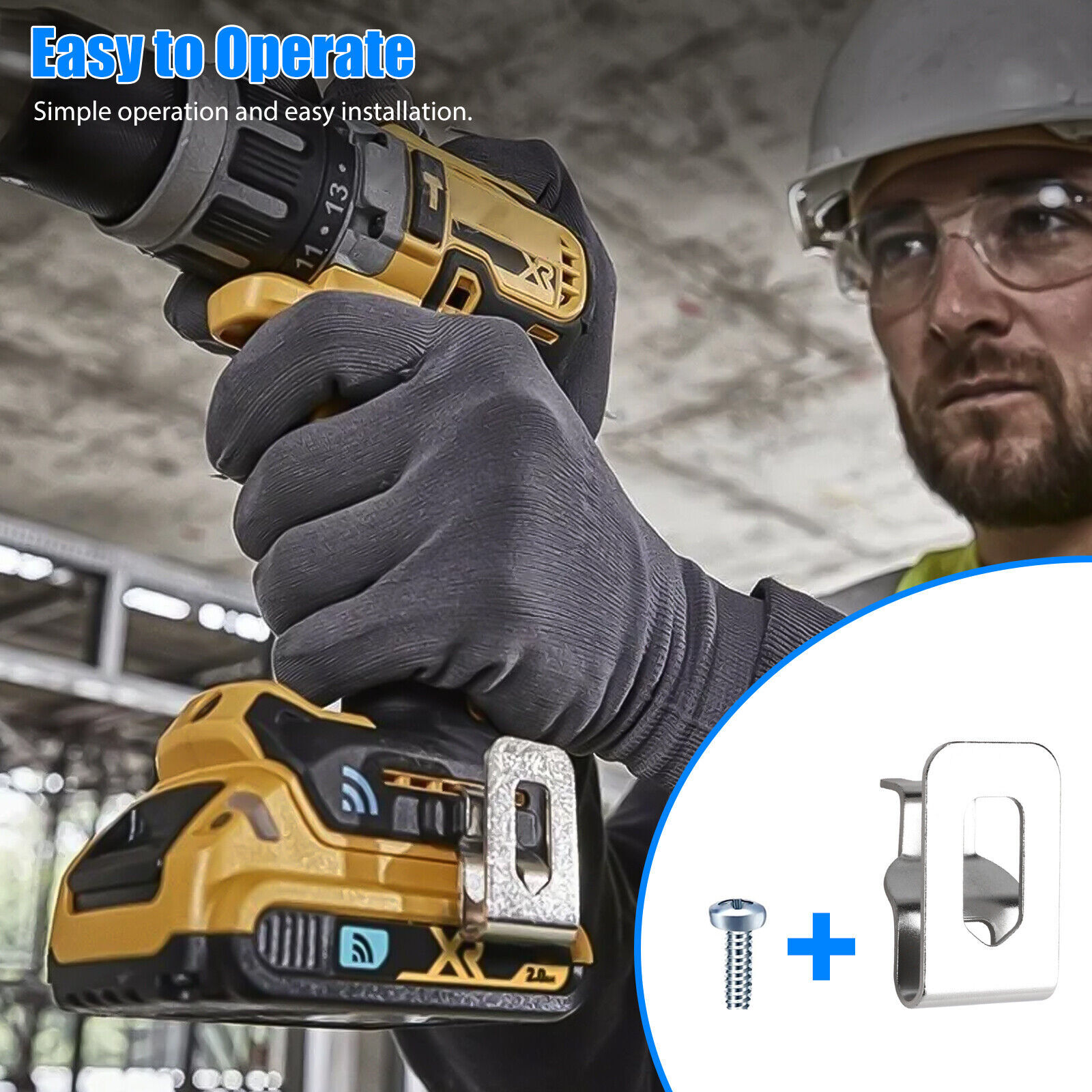 10Pack Belt Clip Hook w/Screw for Dewalt 12V 20V Drill Impact Driver Flashlight@