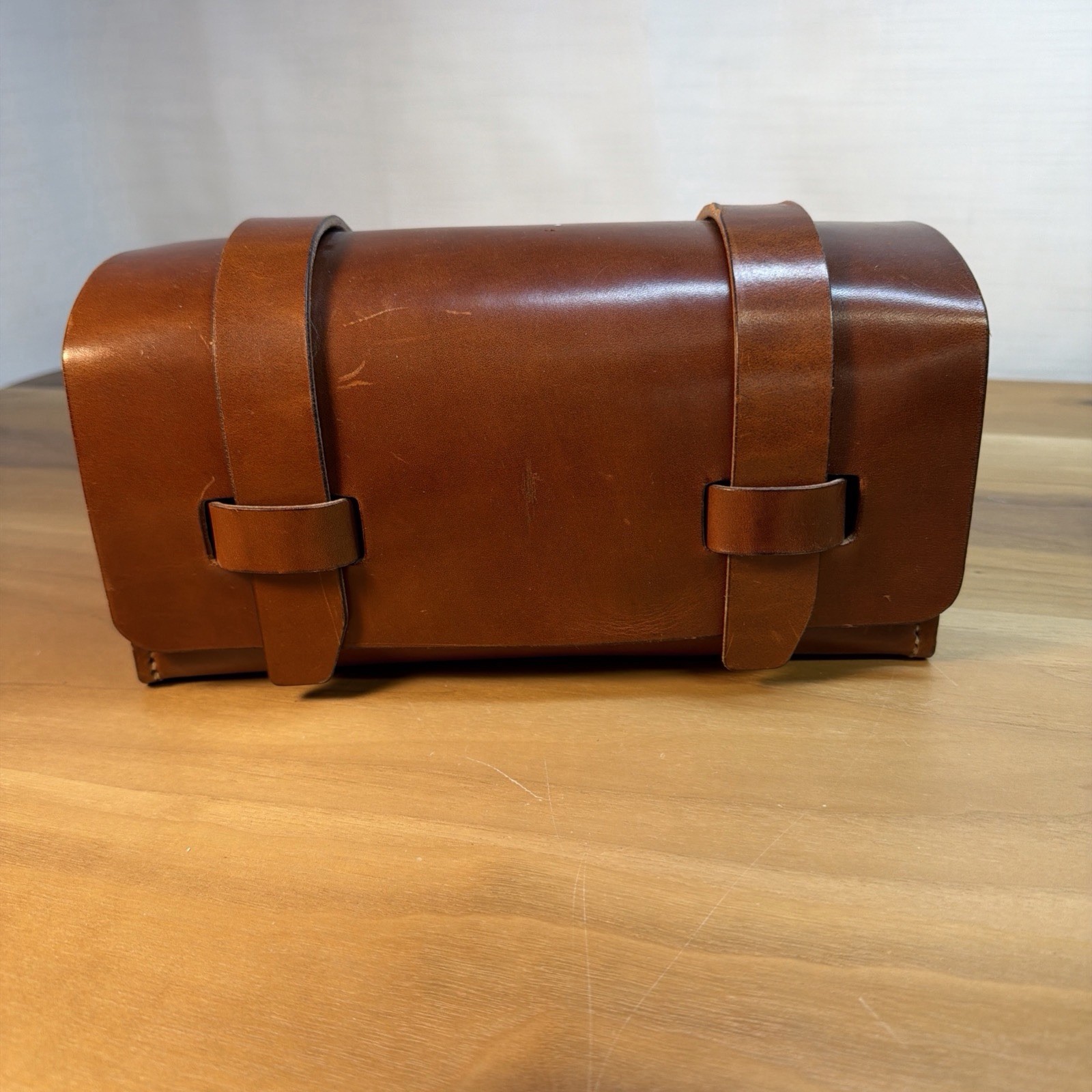 First Settlement Goods Leather Compact Toolbox Handmade Distressed 10x4x5″