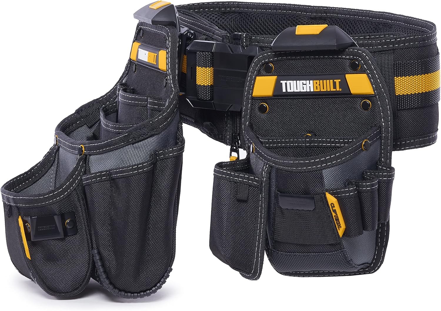 ToughBuilt 3-Piece Handyman Tool Belt Set w/ Padded Belt with Heavy-Duty Buckle