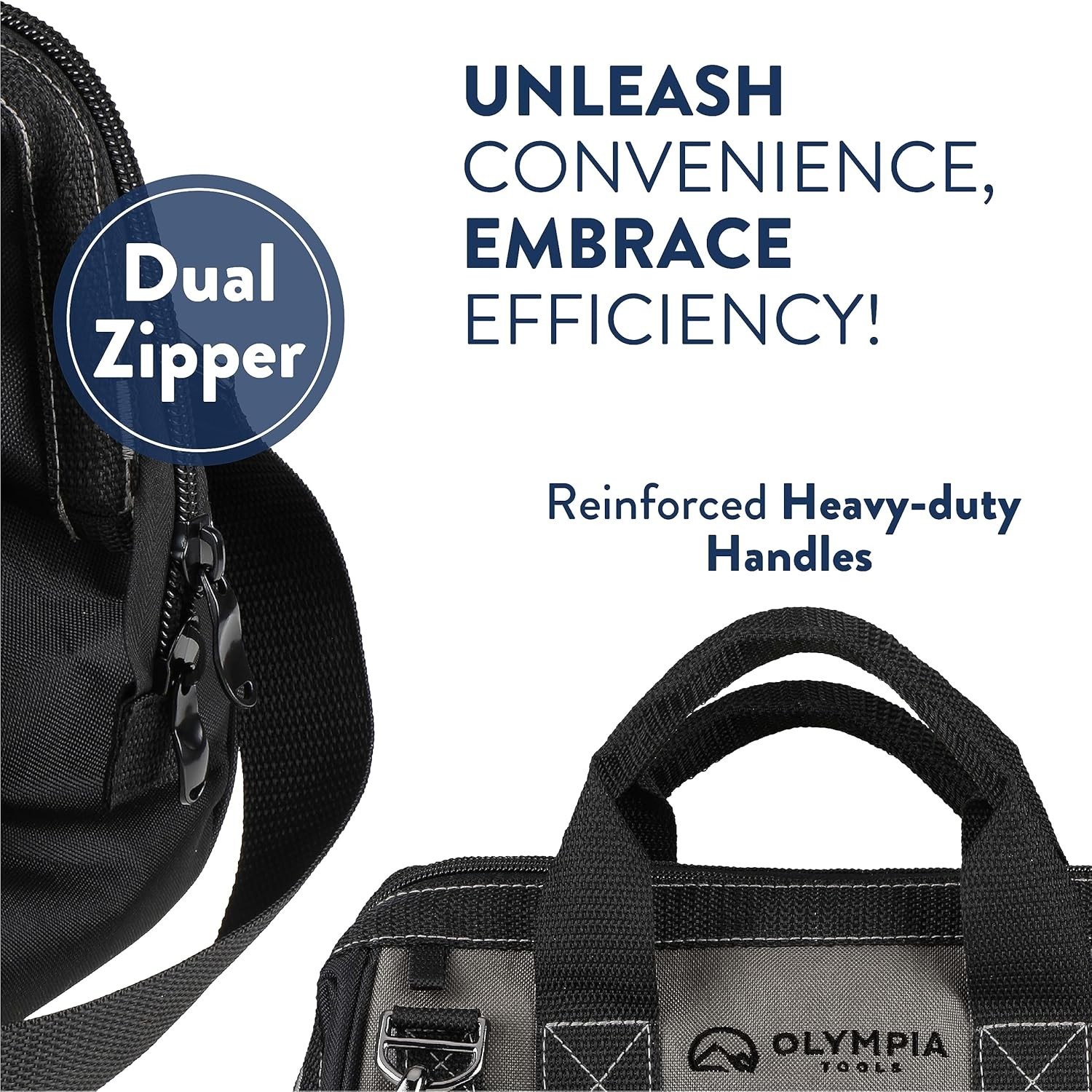 Durable 12-Inch Tool Organizer with 4 Pockets & Water-Resistant Design